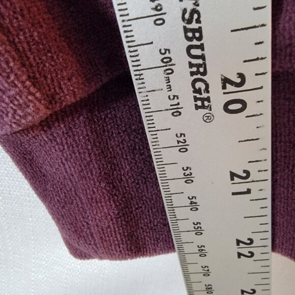 Style & Co Sport Womens Hooded Jacket Small Full Zip Snap Pockets Deep Plum - Picture 8 of 11